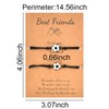 Friendship Bracelet for 2 Soccer Best Friend Birthday Gifts for