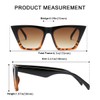aisswzber AISSWZBEER Retro Square Cat Eye Sunglasses for Women Fashion