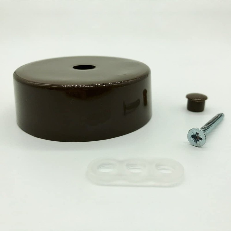 Distribution Box Gold Plastic with Accessories Diameter 73 x 24