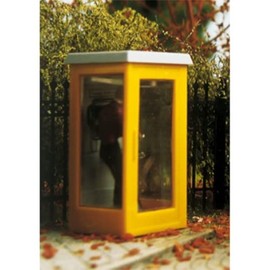 HO Scale Scale Telephone booth-lighted
