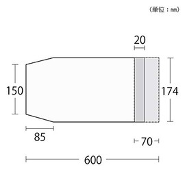 Senito Shuin Open Medium Format Goshuin Book Cover, 9.1 x 6.3 inches (23 x 16 cm), Transparent Type