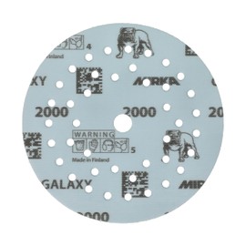 Mirka Galaxy Epoxy Sandpaper 125 mm Velcro Grain 2000 for Sanding Epoxy Resin, Wood, Epoxy, Rivertable, Pack of 50 Sanding Discs