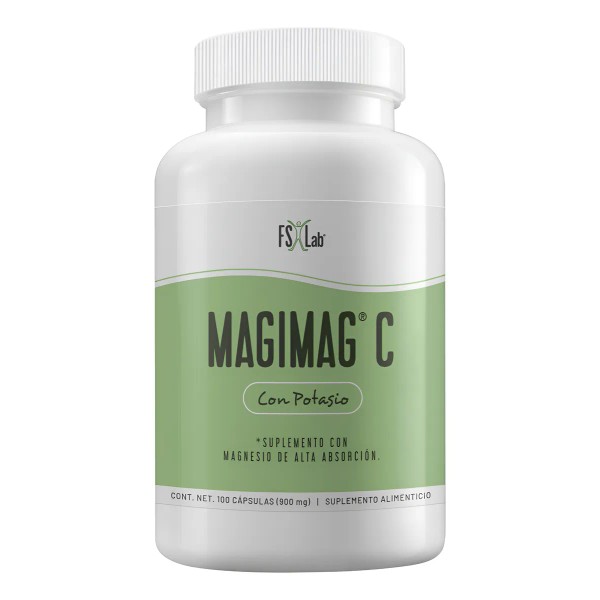 Magimag-c Citrato De Magnesio Capsulas Oficial Naturalslim Sin Sabor