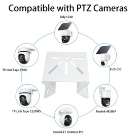 Corner Mount Bracket Compatible with Eufy SoloCam S340/SoloCam E30, Metal Exterior Outside Wall Corner Mount for PTZ Camera, Angle Mount Camera Holder for Outdoor and Indoor