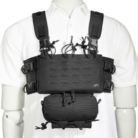 Tasmanian Tiger TT Small Combi Rig Modular Harness with Detachable Additional Pouch and Magazine Module, Black