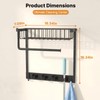 Broom Holder Wall Mount, Broom and Mop Organizer Wall Hanging