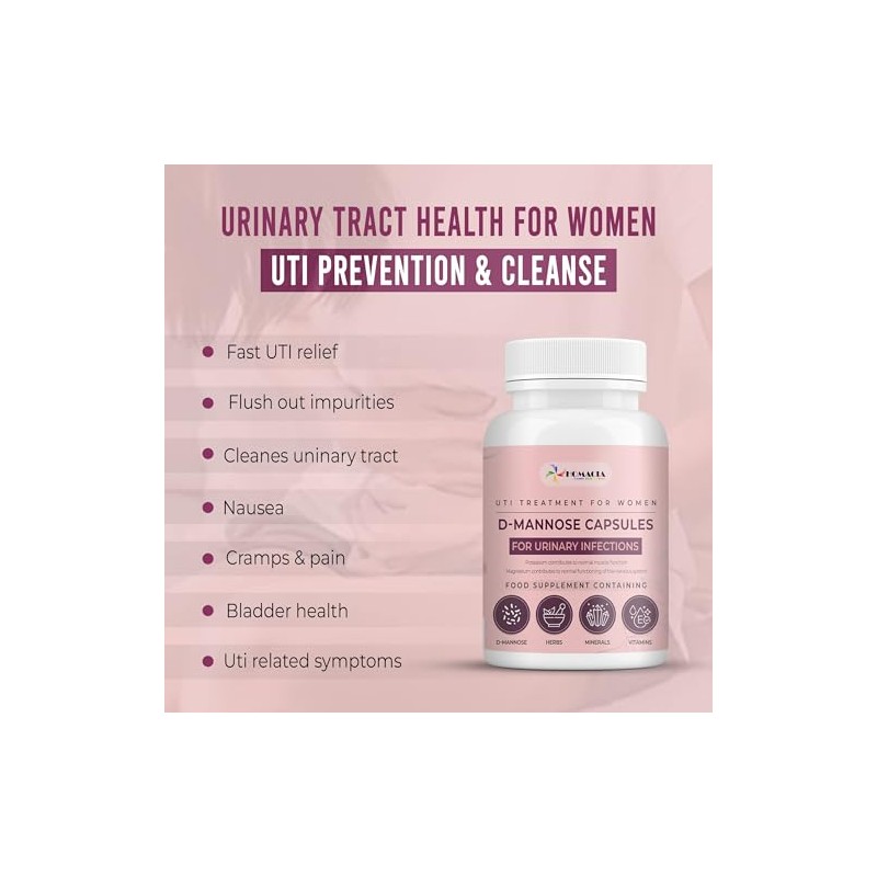 D-Mannose Capsules | Support Bladder Control & Urinary Tract Infection