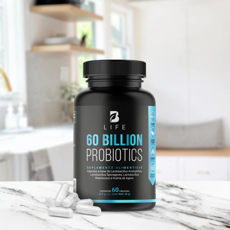 Billones Probióticos Prebióticos Cápsulas Life 30g