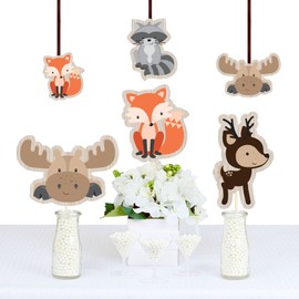 Big Dot of Happiness Woodland Creatures - Animal Shaped Decorations DIY Baby Shower or Birthday Party Essentials Set 20