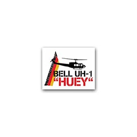 Sticker #, Multi-Use Bell Uh 1 Huey Helicopter Helicopter Troops Flying Helicopter Pilot Army 9x7 cm # A2386