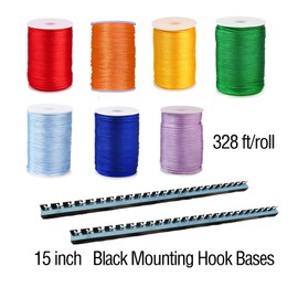 dancinggrass Rainbow Line, Wedding Celebration Decorations, Mall Atrium Display Window, School Themed Decor Installations, Outdoor Festival Decor, Building Ornament (line+2pc Base)