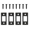 QIYUDA 4 Pack Door Lock Strike Plate 1" x 2