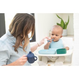 Bella Tunno Little Bites Bib – Silicone Baby Bibs for Infant Girls and Boys Ages 3-12 Months, Non-Toxic, BPA Free Soft Silicone Bib, Waterproof and Easy to Clean (Score Board)