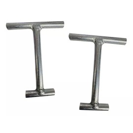 HMEX Kit 4 Hamaqueros Minimalista Tipo T Galvanizado Grosor 1/2