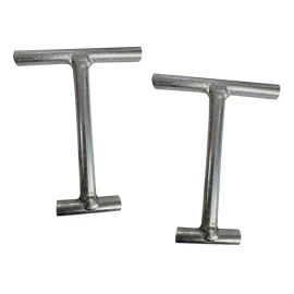 HMEX Kit 4 Hamaqueros Minimalista Tipo T Galvanizado Grosor 1/2