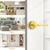 Probrico Gold Dummy Door Handles Interior French Door Handle Lever