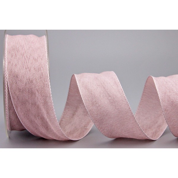 Decorative Ribbon Olive Dusky Pink (107) 20 m x 40