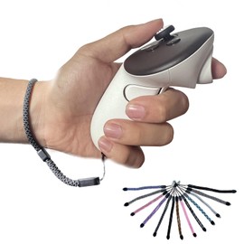 Annrybor Improved Replacement Wrist Wraps for Oculus Quest 3 Gen Controller, Reflective Hand Straps with Resin Black Stopper, Replacement Adjustable Wrist Lanyards For Quest 3 Controller(Black)