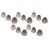 15pcs Hearing Amplifier Ear Plugs 2 Layers Silicone Soft Round