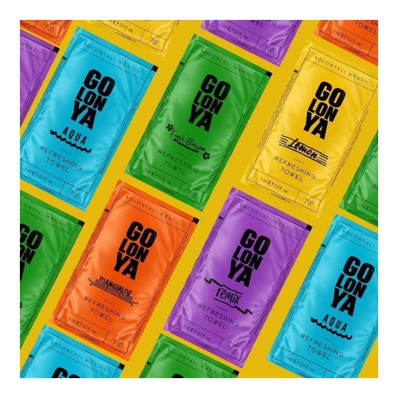 Golonya - Set of 90 Refreshing Lemon Towels - Blend