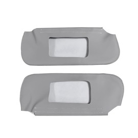 BuliBoao Car Sun Visor Cover Pair Fit for Chevy Camaro 1993-2002, for Pontiac Firebird 1993-2002, Microfiber Leather, Gray