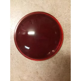 Corning Antique Red Corning Nonex Glass Lens 3 3/4 inches Railroad Lantern/Switch Lens