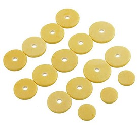 Jiayouy Pack of 16 Flute Pads Repair Kit Flutes Replacement Parts Accessories
