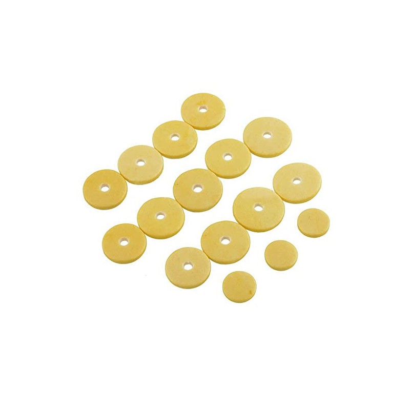 Jiayouy Pack of 16 Flute Pads Repair Kit Flutes Replacement