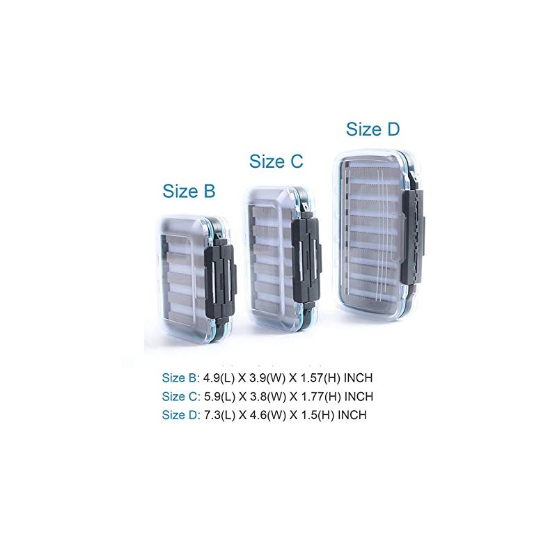 Maxcatch Waterproof Fly Box Double Clear Lid Fly Fishing Box