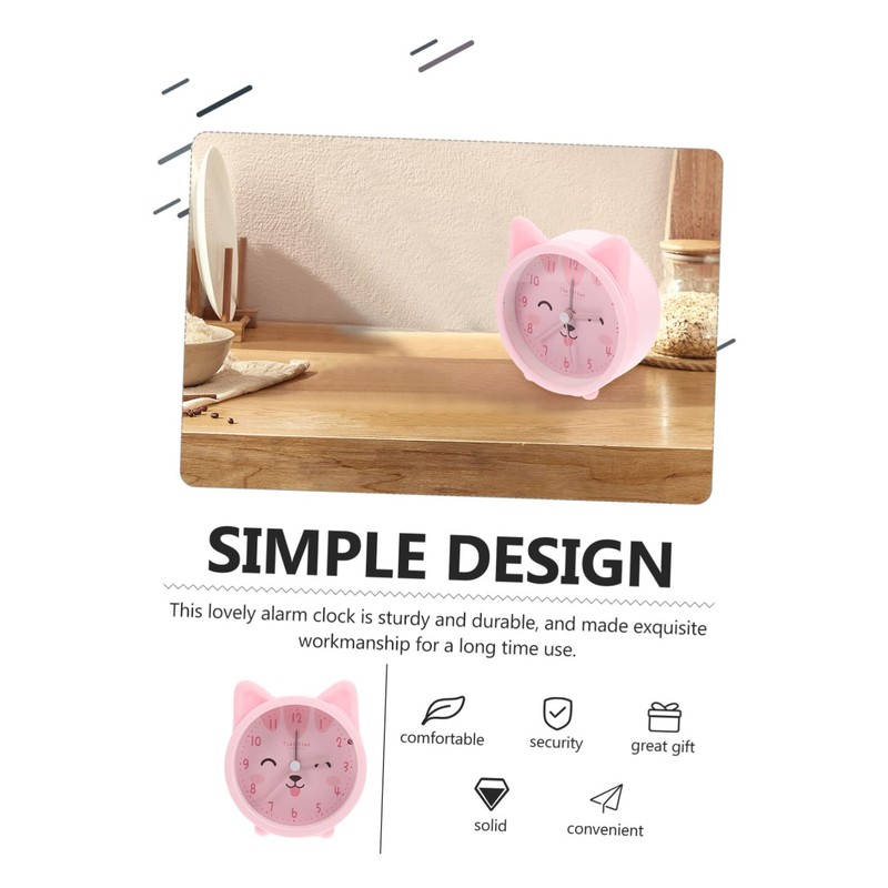 Alipis Hatch Alarm Clock Sunlight Alarm Small Desk Clock Cartoon