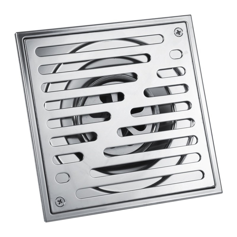 Fdit Square Floor Drain Stainless Steel Anti-Odor Bathroom Waste Gate