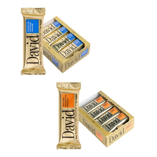 David Protein Bar, Chocolate Chip Cookie Dough and Peanut Butter