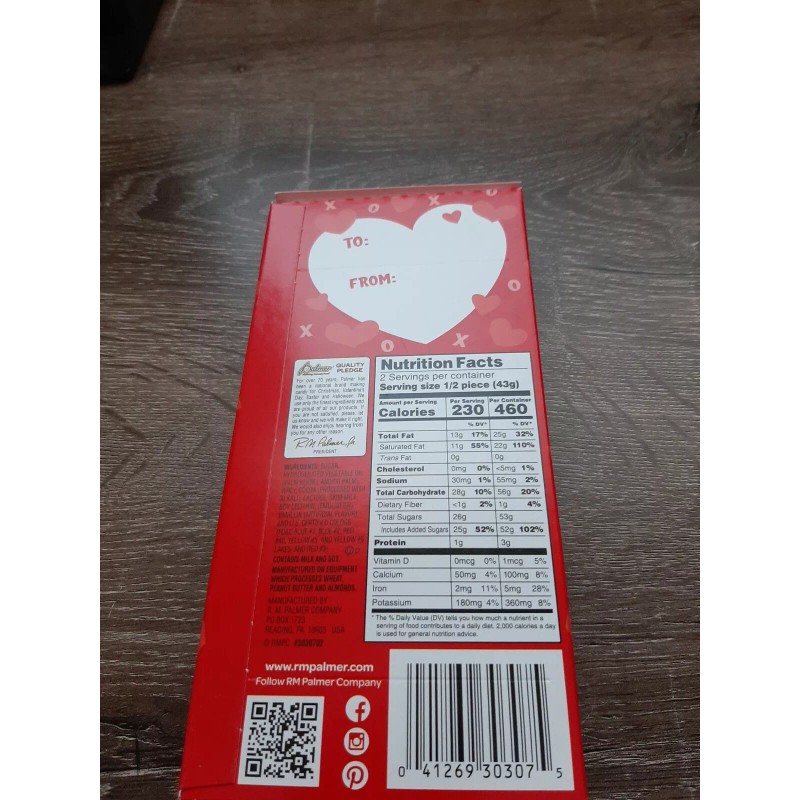 Palmer Cuddly Cuties Unicorn White Chocolate Valentines Day Candy Figure