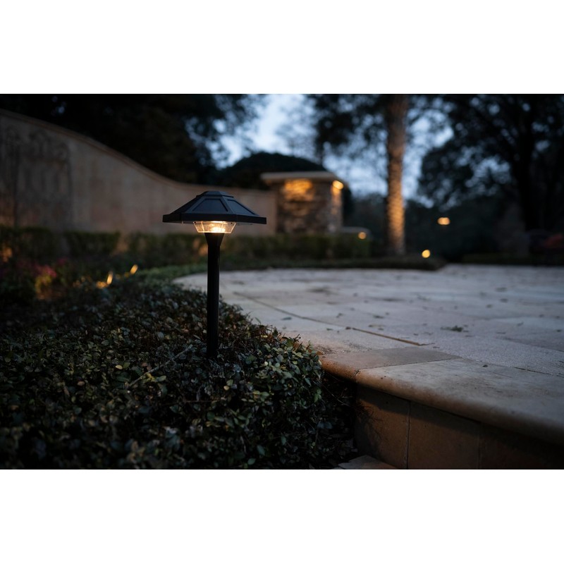 Lumen Logic Solar Path Light (Black) for Outdoor Lighting on