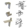 Hinge Pin with Hinge Clip and Bushing for Semi-Frameless Swing