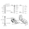 6 Pcs Bifold Door Repair Kit Folding Door Hardware Repair