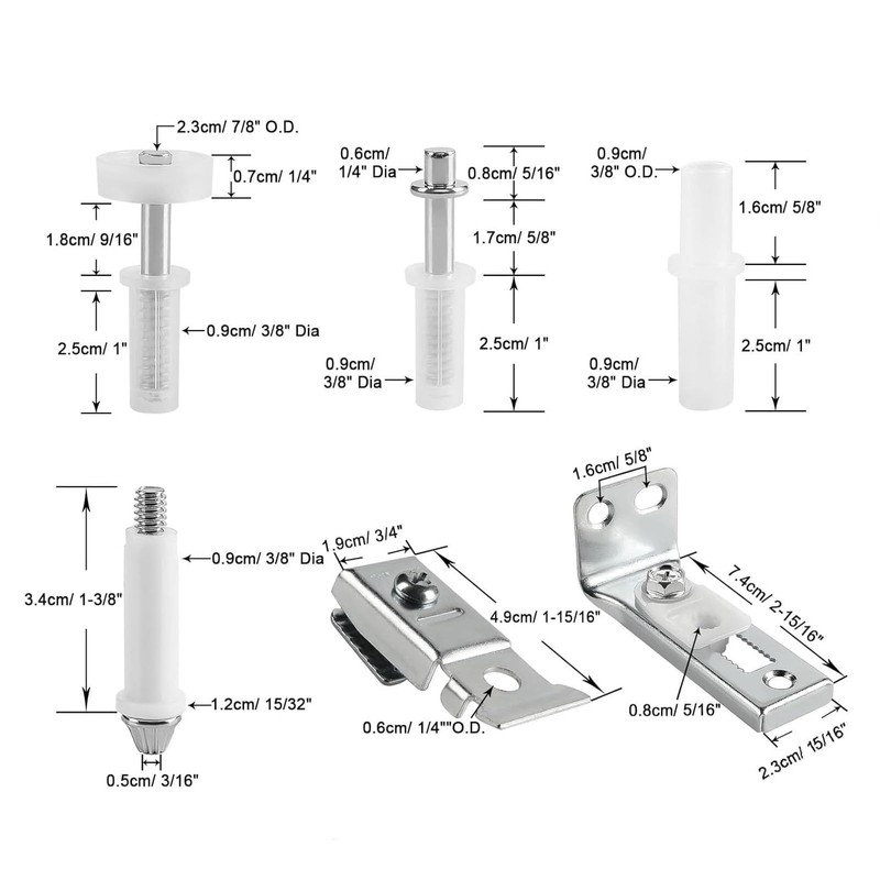 6 Pcs Bifold Door Repair Kit Folding Door Hardware Repair