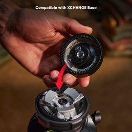 Manfrotto XCHANGE Plate, Quick Release Mounting Plate, Universal 3/8" Screw, Compatible with XCHANGE Base, made in Aluminium, Fast Gear Swaps for Photo, Video and Lighting Setups