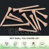 Keadic 180Pcs Wood Golf Tees Assortment Set, 1-5/8” 3-1/4" 2-3/4"