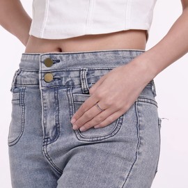 Muses Art Design Birthstone Eternity Band Ring 18K Gold (Channel Set/Full Round), Stackable Fashion Ring with Crystal Birthstone