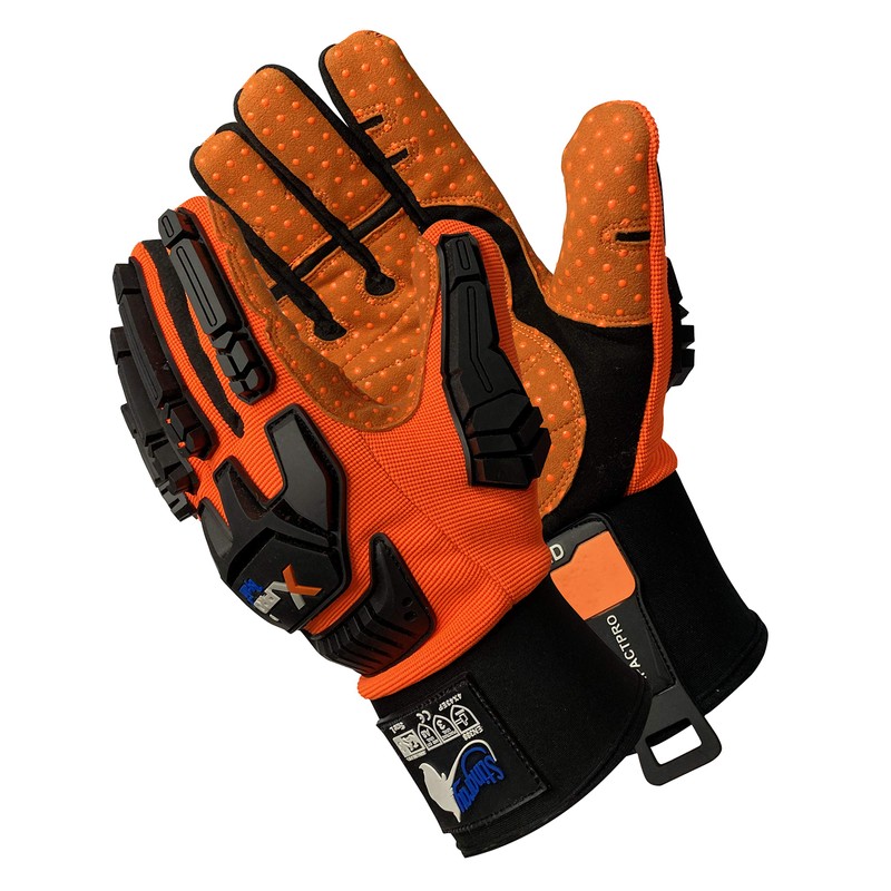 XPro Impact Gloves w/Synthetic Leather w/ANSI Cut A8, Puncture 3