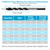 Ocasar 12Pcs Masonry Drill Bit Set and Concrete Drill Bit
