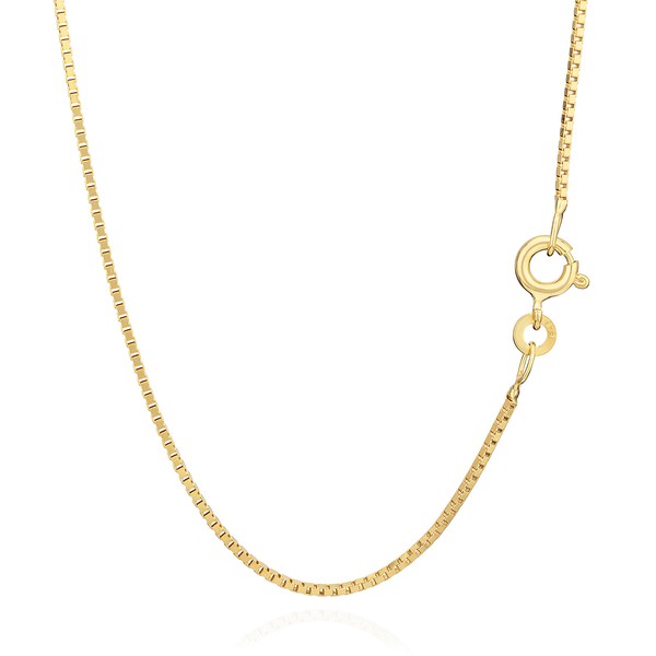 NKlaus 0.8 mm Gold Venetian Chain (Length Selectable 36 cm