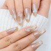 Sethaxy 10PCS French Nail Tip, Medium Long False Nails, Cute