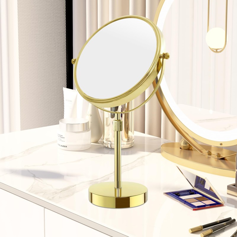 Nicesail Table Mirror 1X 10X Magnifying Mirror Double Sided, Vanity