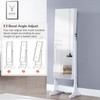 GISSAR Jewelry Organizer Full Length Mirror Jewelry Cabinet Standing/Wall/Hanging Door