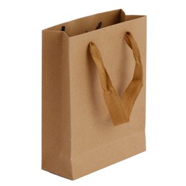 10 Stück Verdickte Papiertüten mit Henkel Geschenktüten Papiertragetaschen Geschenktaschen Kraftpapier Tüten Geschenktüten für Weihnachts Geburtstag Party Hochzeits Braun 15 * 16 * 20cm