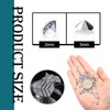 TOAOB 12000pcs Silver Tone Table Scatter Crystals Acrylic Diamonds Rhinestones