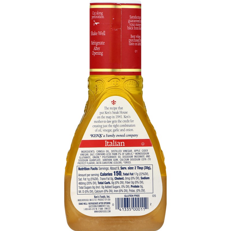 Ken's Steak House Italian Dressing & Marinade (9 Fl Oz,