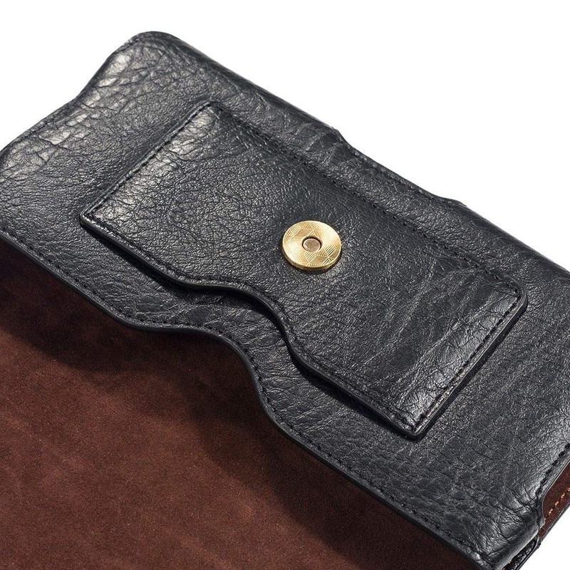 DFV mobile - Case Horizontal Leather Belt Clip with Earphone